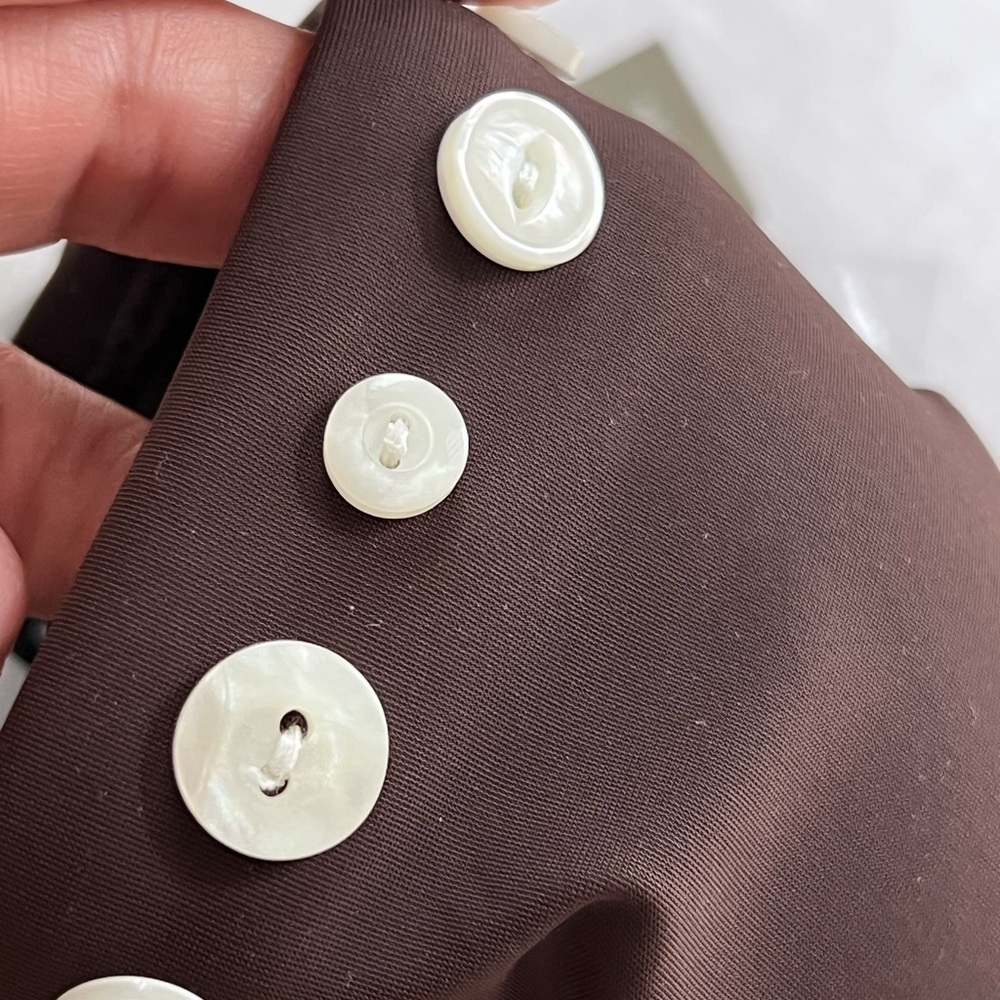 J. Crew Dark Brown Bikini With Button Accents - image 2